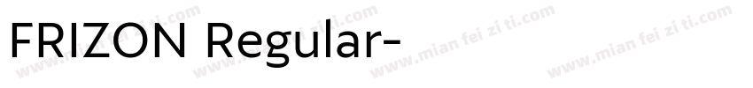 FRIZON Regular字体转换